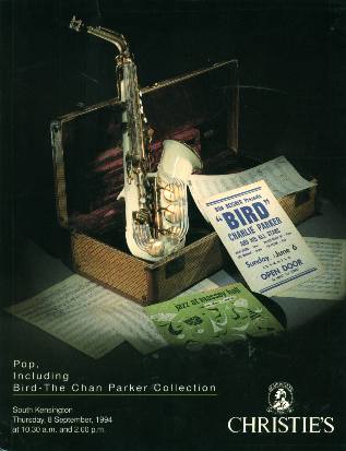 SO-AA Christie's Pop, Including Bird - The Chan Parker Collection (Charlie  Parker (83 Lots) Beatles (106 Lots)) South Kensington 9/8/94