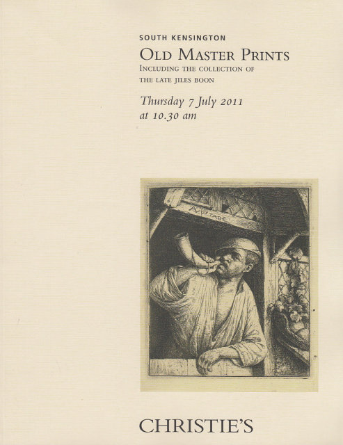 Christie's Old Master Prints South Kensington 7/7/11 Sale 1221