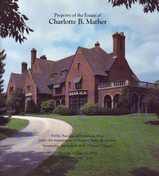 Sotheby's Property from the Estate of Charlotte B. Mather 10/6/79 Sale