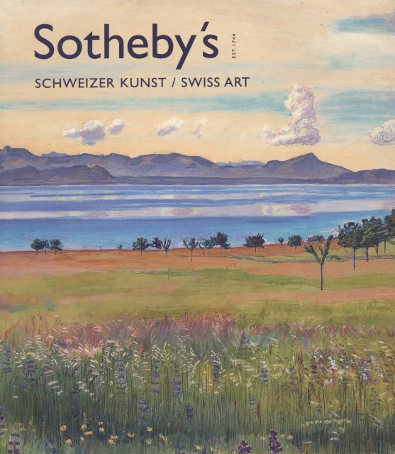 Sotheby's Schweizer Kunst / Swiss Art Zurich 6/5/07 Sale 0704 | Auction
