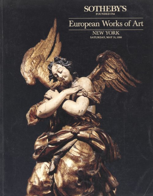 Sothebys European Works Of Art New York 53186 Sale 5466 Auction